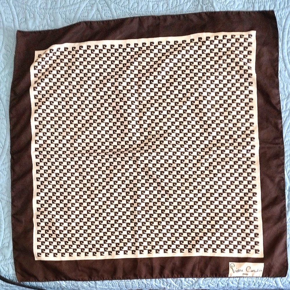 VTG 70's Pierre Cardin Paris namesake square scarf/ neckerchief
